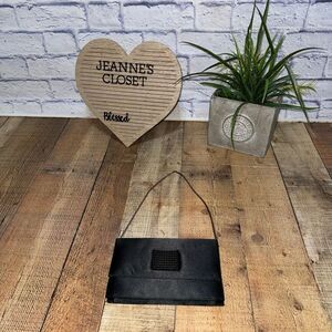 Black Swarovski evening bag/clutch Pre-owned